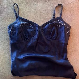 Y2K Silk Express Embellished Tank